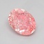 1.03 Ct. Fancy Vivid  Pink Oval Lab Grown Diamond