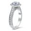The Laveta Ring, smalltop view on a hand
