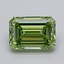 1.02 Ct. Fancy Vivid  Green Emerald Lab Grown Diamond