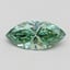 1.0 Ct. Fancy Vivid Pacific Green Marquise Lab Grown Diamond