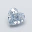 1.02 Ct. Fancy Intense  Blue Heart Lab Grown Diamond