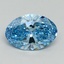 2.10 Ct. Fancy Vivid Blue Oval Lab Grown Diamond