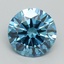 4.12 Ct. Fancy Vivid Blue Round Lab Grown Diamond