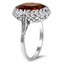 The Stacie Ring, smalltop view on a hand