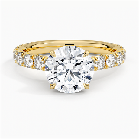 18K Yellow Gold Anthology Three-Quarter Coverage Diamond Ring