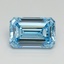 7.54 Ct. Fancy Vivid Blue Emerald Lab Grown Diamond
