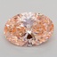 3.01 Ct. Fancy Vivid  Pink Oval Lab Grown Diamond