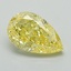 1.03 Ct. Fancy Intense Yellow Pear Lab Grown Diamond