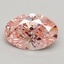 1.03 Ct. Fancy Intense Pink Oval Lab Grown Diamond