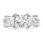 Custom Three Stone Princess Diamond Ring