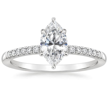 18K White Gold Petite Viviana Diamond Bridal Set (1/4 ct. tw.)