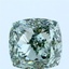 4.05 Ct. Fancy Intense Green Cushion Lab Grown Diamond