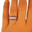 The Cecilia Ring, smalltop view on a hand