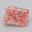 4.10 Ct. Fancy Vivid  Pink Radiant Lab Grown Diamond