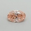 0.30 Ct. Fancy Vivid Pink Oval Lab Grown Diamond