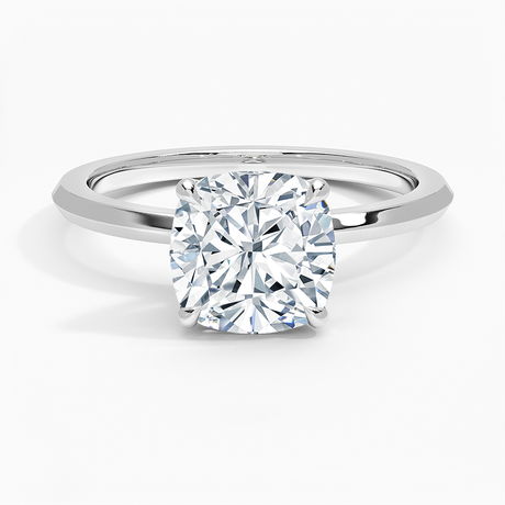 18K White Gold Hazel Solitaire Ring
