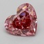 1.57 Ct. Fancy Vivid Brownish Pink Heart Lab Grown Diamond