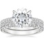 18KW Moissanite Sienna Diamond Bridal Set (7/8 ct. tw.), smalltop view