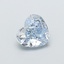 1.11 Ct. Fancy Intense  Blue Heart Lab Grown Diamond