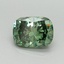 1.32 Ct. Fancy Vivid Green Cushion Lab Grown Diamond