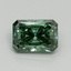 2.01 Ct. Fancy Vivid Green Radiant Lab Grown Diamond