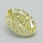 1.03 Ct. Fancy Yellow Oval Lab Grown Diamond
