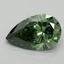 0.90 Ct. Fancy Vivid Green Pear Lab Grown Diamond