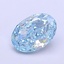 1.11 Ct. Fancy Vivid  Blue Oval Lab Grown Diamond