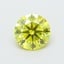 1.35 Ct. Fancy Vivid  Yellow Round Lab Grown Diamond