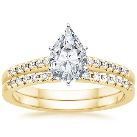 18K Yellow Gold Sonora Diamond Bridal Set (1/4 ct. tw.)