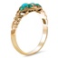 The Yulan Ring, smalltop view on a hand