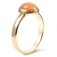 The Caledonia Ring, smalltop view on a hand