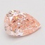 1.52 Ct. Fancy Vivid Pink Pear Lab Grown Diamond