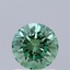 1.08 Ct. Fancy Vivid Green Round Lab Grown Diamond