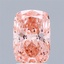 2.08 Ct. Fancy Vivid Pink Cushion Lab Grown Diamond