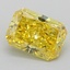 0.57 Ct. Fancy Vivid Yellow Radiant Lab Grown Diamond