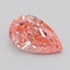 2.49 Ct. Fancy Vivid  Pink Pear Lab Grown Diamond