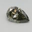 0.56 Ct. Fancy Gray Green Pear Lab Grown Diamond