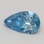0.53 Ct. Fancy Vivid Blue Pear Lab Grown Diamond