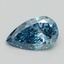 0.64 Ct. Fancy Vivid Blue Pear Lab Grown Diamond