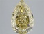 4.07 Ct. Fancy Intense  Yellow Pear Lab Grown Diamond