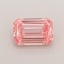 0.52 Ct. Fancy Intense  Pink Emerald Lab Grown Diamond