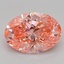 2.06 Ct. Fancy Vivid Pink Oval Lab Grown Diamond
