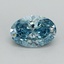 2.01 Ct. Fancy Vivid Blue Oval Lab Grown Diamond