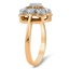 The Tertia Ring, smalltop view on a hand