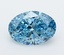 3.2 Ct. Fancy Vivid  Blue Oval Lab Grown Diamond