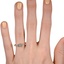 The Nanelia Ring, smallzoomed in top view on a hand