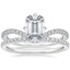 18K White Gold Stanza Diamond Ring with Ballad Diamond Ring (1/6 ct. tw.)