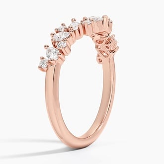 Olivetta Contoured Diamond Ring (1/2 ct. tw.) in 14K Rose Gold