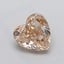 1.53 Ct. Fancy Light  Brown Heart Lab Grown Diamond